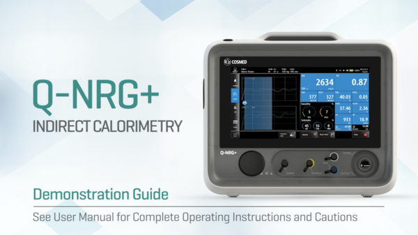 Q-NRG+ INDIRECT CALORIMETRY (Demo Video)