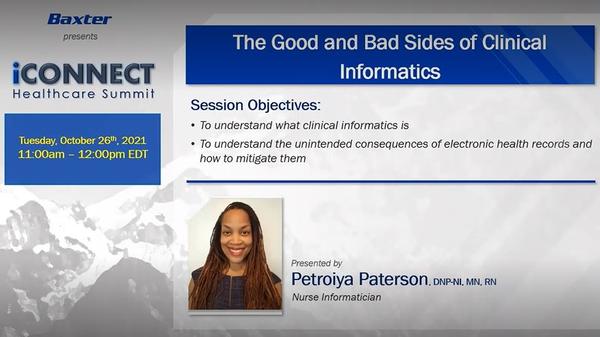 The good and the bad side of clinical informatics